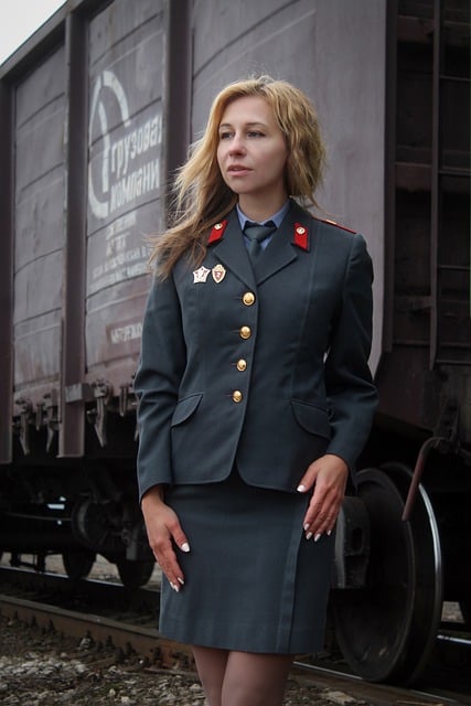 Free download woman railway transport militia free picture to be edited with GIMP free online image editor