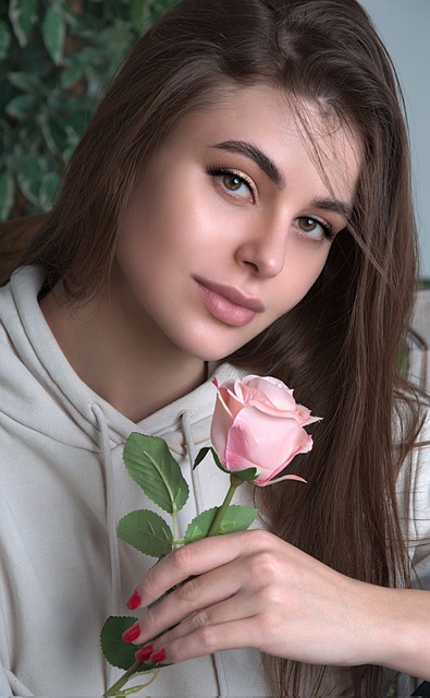 Free download woman rose beauty makeup look free picture to be edited with GIMP free online image editor