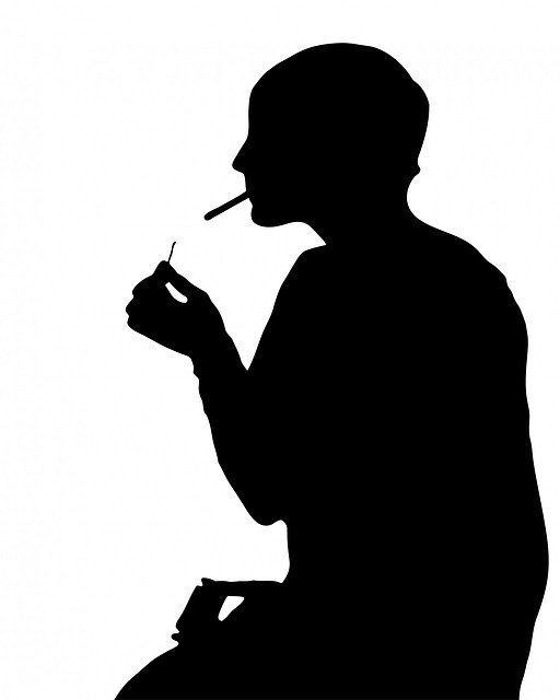 Free download Woman Smoking Female -  free illustration to be edited with GIMP free online image editor