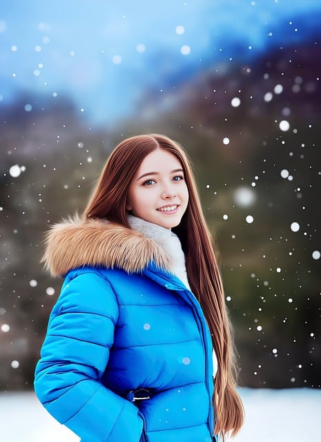 Libreng download woman snow winter snowing snowfall libreng larawan na ie-edit gamit ang GIMP na libreng online na editor ng imahe