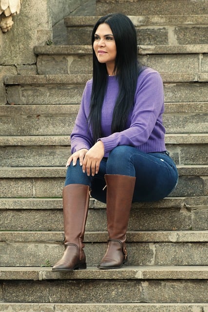 Free download woman stairs casual boots jeans free picture to be edited with GIMP free online image editor