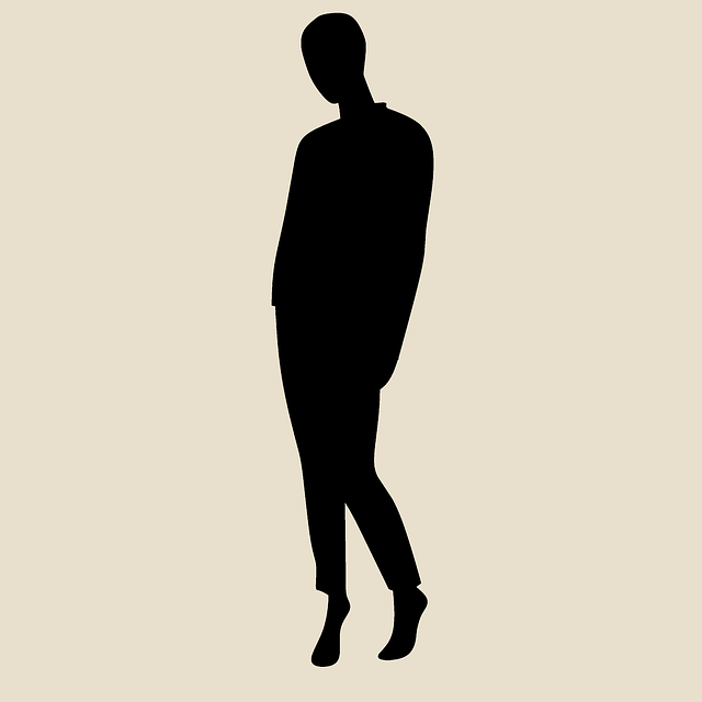 Free download Woman Stand Shadow -  free illustration to be edited with GIMP free online image editor