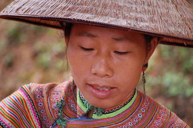 Free download woman straw hat vietnam ethnic free picture to be edited with GIMP free online image editor