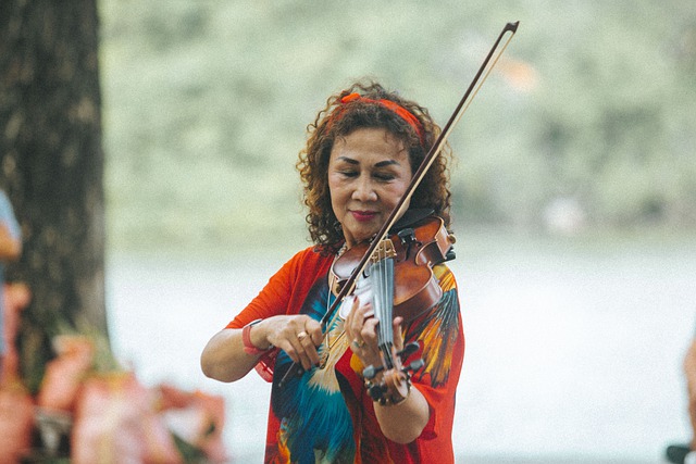 Free download woman violin music park violinist free picture to be edited with GIMP free online image editor