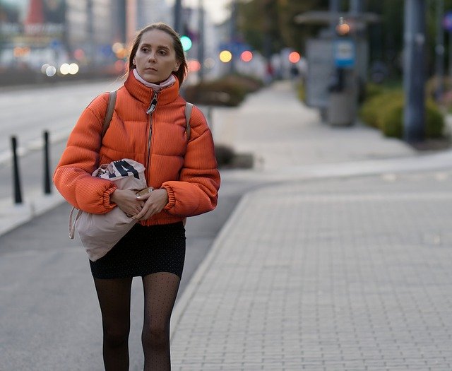Free download woman walking sidewalk girl street free picture to be edited with GIMP free online image editor