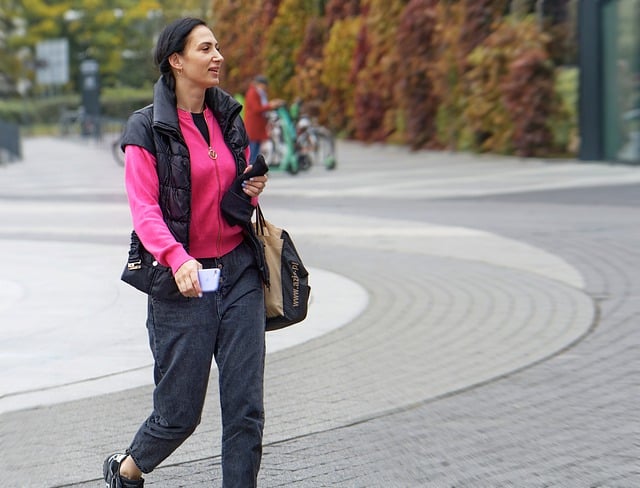 Free download woman walking street outdoors path free picture to be edited with GIMP free online image editor