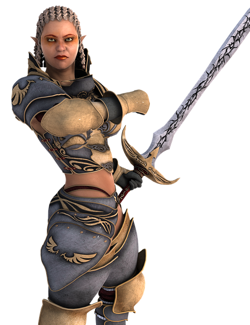 Template Photo Woman Warrior Fit for OffiDocs