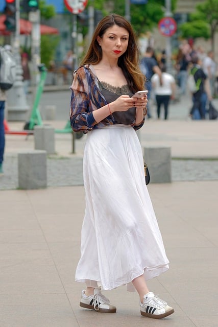 Free download woman young fashion white skirt free picture to be edited with GIMP free online image editor