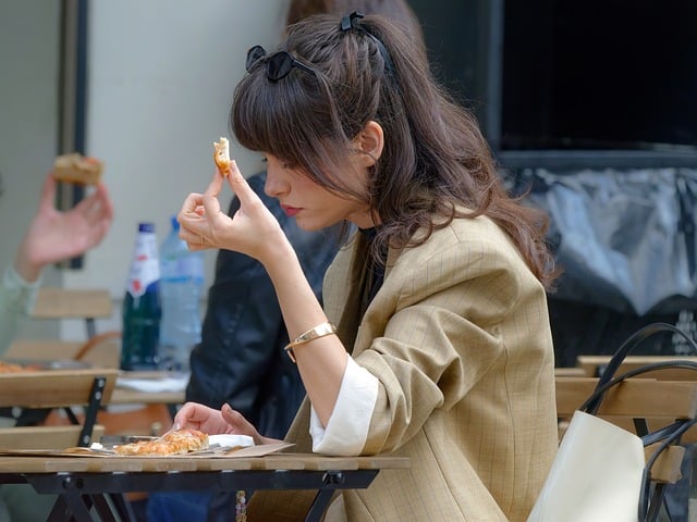 Free download woman young girl food table free picture to be edited with GIMP free online image editor