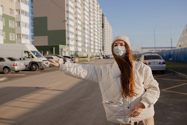 Free download woman young road mask travel free picture to be edited with GIMP free online image editor