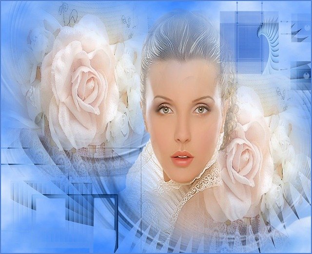 Free download Women Flowers Beauty -  free illustration to be edited with GIMP free online image editor