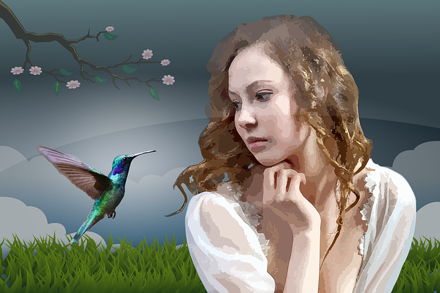 Free download Women Hummingbird Ave - Free vector graphic on Pixabay free illustration to be edited with GIMP free online image editor
