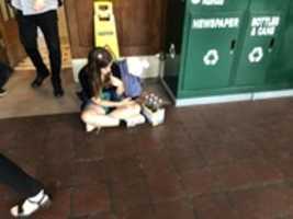 Free download Women Waiting on the Train at the Poughkeepsie Train Station in August of 2019 free photo or picture to be edited with GIMP online image editor