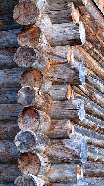 Gratis download Wood Block House Rustic - gratis foto of afbeelding om te bewerken met GIMP online afbeeldingseditor