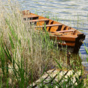Wooden boat by the river  screen for extension Chrome web store in OffiDocs Chromium