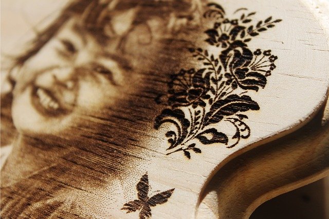 Free download Wooden Laser Engrave Border Flower -  free photo or picture to be edited with GIMP online image editor