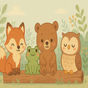 Woodland Log Buddies  screen for extension Chrome web store in OffiDocs Chromium