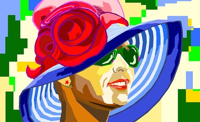 Free download Wpap Portrait Woman -  free illustration to be edited with GIMP free online image editor
