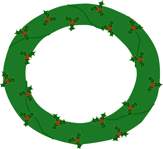 Free download Wreath Evergreen Berries - Free vector graphic on Pixabay free illustration to be edited with GIMP free online image editor