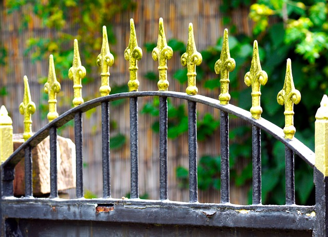 Free download wrought iron gate fleur de lis free picture to be edited with GIMP free online image editor