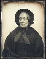 Free download [Elderly Woman in Black Cape and Bonnet] free photo or picture to be edited with GIMP online image editor