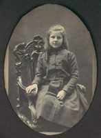Free download [Girl with Ringlets, Seated, Three-Quarter Length] free photo or picture to be edited with GIMP online image editor
