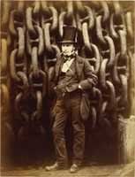 Free download [Isambard Kingdom Brunel Standing Before the Launching Chains of the Great Eastern] free photo or picture to be edited with GIMP online image editor