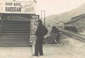 Free download [Man Standing in Front of Movie Theater, Omar, West Virginia] free photo or picture to be edited with GIMP online image editor