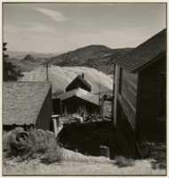 Free download [Mining Town House and Shed with Tailings in the Background] free photo or picture to be edited with GIMP online image editor