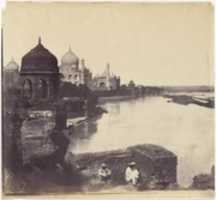 Free download [The Taj Mahal from the Banks of the Yamuna River] free photo or picture to be edited with GIMP online image editor