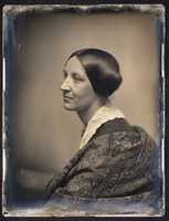 Free download [Woman in Profile with Lace Collar and Shawl] free photo or picture to be edited with GIMP online image editor
