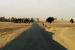 Free download 1200px Noorpur Thal Desert Road, Engulfed In A Sand Storm free photo or picture to be edited with GIMP online image editor