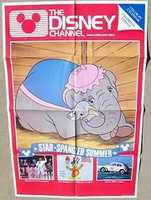 Free download 1/3  VINTAGE Disney Channel Magazine Promo Dumbo Poster July 1984 free photo or picture to be edited with GIMP online image editor