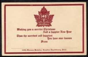 Free download 149th Battalion Christmas Card free photo or picture to be edited with GIMP online image editor