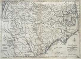 Gratis download 1780-kaart van NC SC en GA met Battle Of Cornwallis & Gates door J Lodge Russell gratis foto of afbeelding om te bewerken met GIMP online afbeeldingseditor