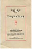 Téléchargement gratuit 1914-1918 Insignes de l'armée anglaise de rang photo ou image gratuite à éditer avec l'éditeur d'images en ligne GIMP