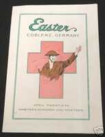 Free download 1919 YMCA Easter Programme Cover & Other Ephemera free photo or picture to be edited with GIMP online image editor