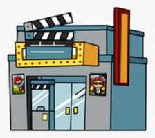 Free download 192 1926971 Cinema Clipart Movie Theatre Movie Theater Cartoon Png free photo or picture to be edited with GIMP online image editor