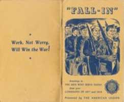 Free download 1941 Fall In (American Legion booklet) free photo or picture to be edited with GIMP online image editor