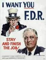 حملة 1944 الرئاسية تنزيل مجاني - صورة مجانية أو صورة FDR ليتم تحريرها باستخدام محرر الصور عبر الإنترنت GIMP