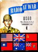 Free download (1944) WSGN,  Radio Ar War, Blue Station 610 K.C., The New-Age Herald Station, Birmingham 2, Alabama. free photo or picture to be edited with GIMP online image editor