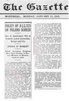 Free download 1945 Brzezinski Sosnkowski Jan 15 The Gazeette Montreal free photo or picture to be edited with GIMP online image editor