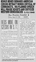 Free download 1948 March 12 Bohus Benes Communist Censor In San Francisco free photo or picture to be edited with GIMP online image editor