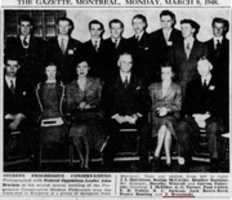 Free download 1948 Zbigniew Brzezinski March 8 Progressive Conservatives At 2nd Annual Student Meet free photo or picture to be edited with GIMP online image editor