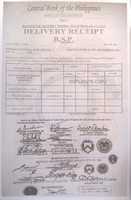 Free download 1949 PHL CBP Delivery Receipt free photo or picture to be edited with GIMP online image editor
