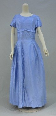 Free download 1950`s Long Evening Baby Blue Taffeta Evening Dress ` Mary Anne` free photo or picture to be edited with GIMP online image editor