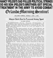 Free download 1953 Nancy Pelosis Dad Got Son Special Treatment In Army To Avoid Combat JUNE 1 1953 free photo or picture to be edited with GIMP online image editor