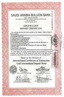 Free download 1974 SAU Saudi Arabia Gold Bullion Deposit Certificate free photo or picture to be edited with GIMP online image editor