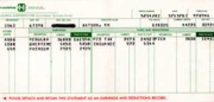 Free download 1982 Harris Paycheck free photo or picture to be edited with GIMP online image editor