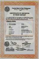 Free download 1983 USA Citibank Certificate Of Depositor In Trust Deposit Fort Knox free photo or picture to be edited with GIMP online image editor